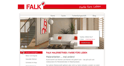 Desktop Screenshot of maler-falk.de